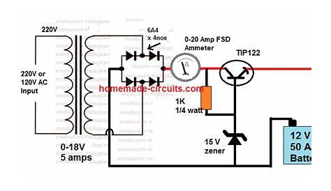 12 Volt Car Battery Charger Schematic Diagram - Wiring Diagram