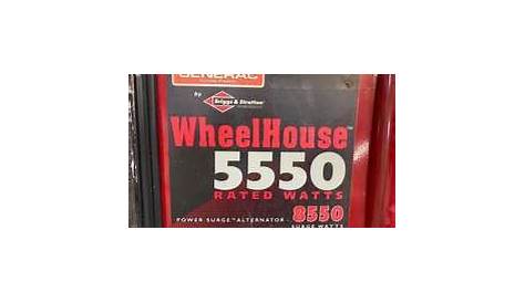 wheelhouse generator 5550 manual
