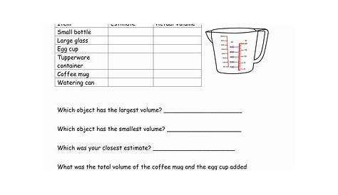 measuring liquid volume worksheet pdf
