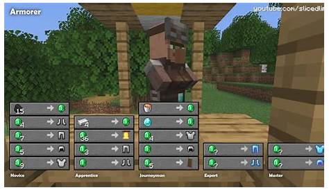 All the Villager trades in the Village & Pillage update - now correct