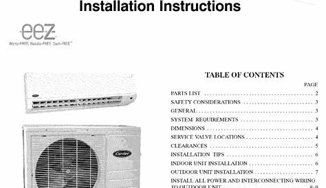 carrier 40mbaa installation manual