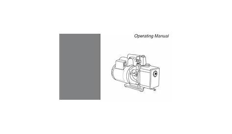 robinair 15600 vacuum pump user manual