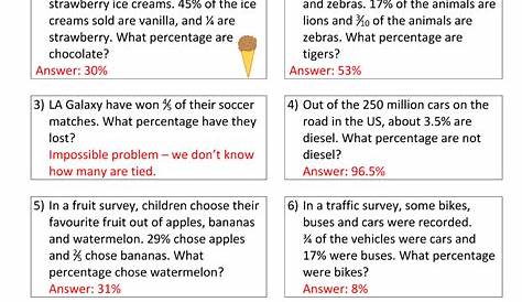 Percent Word Problems Worksheet 7th Grade - Promotiontablecovers