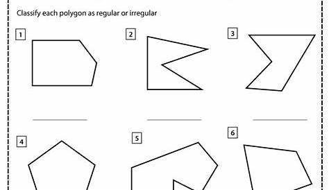 Classifying or Identifying Polygons Worksheets - Math Monks