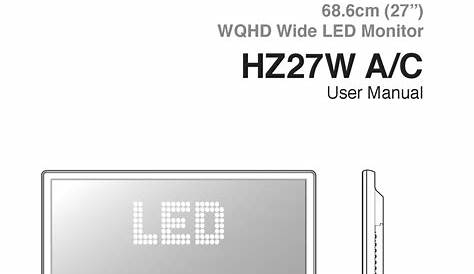 HAZRO HZ27W A USER MANUAL Pdf Download | ManualsLib