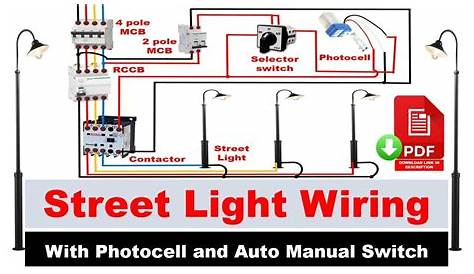 Street light Wiring connection with Sensor | photocell wiring diagram