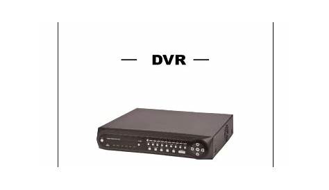 DVR User Manual | Manualzz