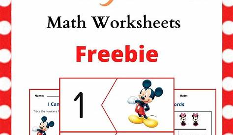 mickey mouse worksheet