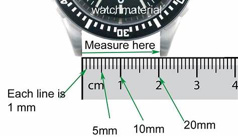 watch band width chart