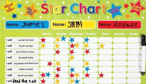 reward chart | Reward chart kids, Kids rewards, Star chart for kids