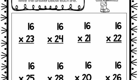 35 Double Digit Multiplication Worksheets. - Made By Teachers