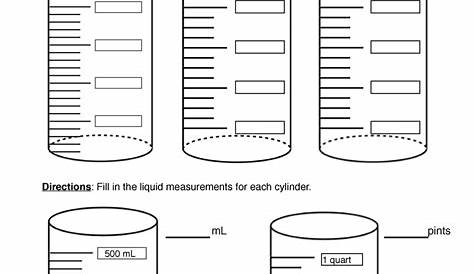 liquid measurement worksheet 2nd grade