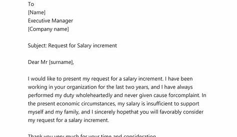 50 Best Salary Increase Letters (How To Ask For A Raise?) ᐅ TemplateLab