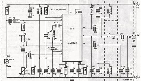 27mhz transmitter circuit diagram