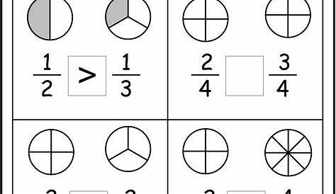 comparing fractions worksheets | Math fractions worksheets, 2nd grade
