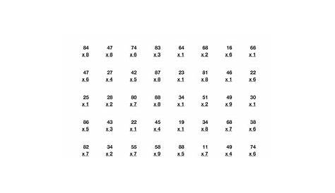 multiplication two digit by two digit