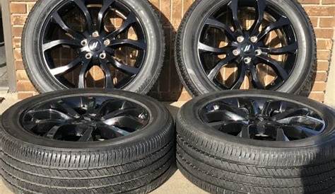 20& DODGE DURANGO RT Black wheels rims tires Factory OEM 2019 2020 set