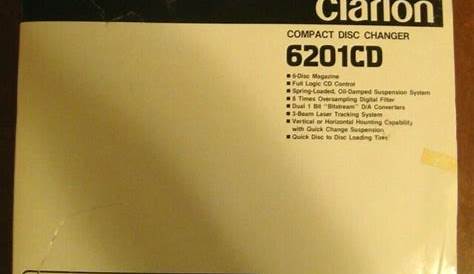 clarion 6 disc changer