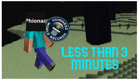 world record for beating minecraft