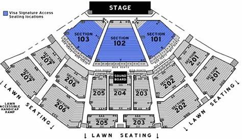 seat number lakeview amphitheater seating chart