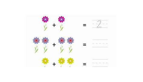 flower counting worksheet