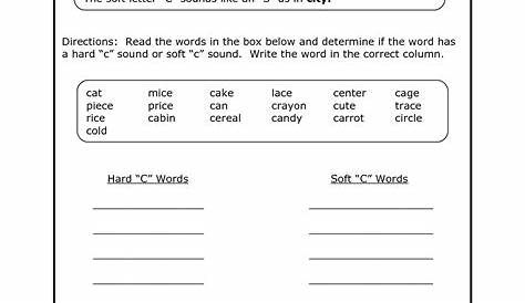soft c and g worksheets