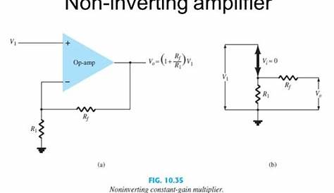 circuit diagram for non inverting amplifier