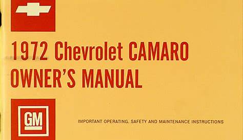 2014 camaro owners manual