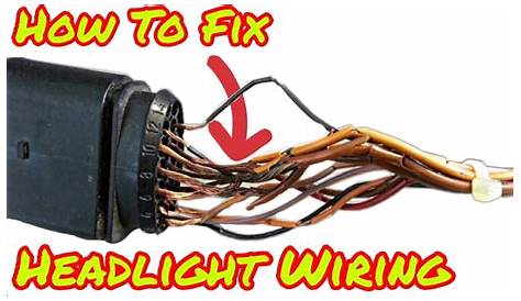 How To Repair Cracked Headlight Wires / Mr Random - YouTube