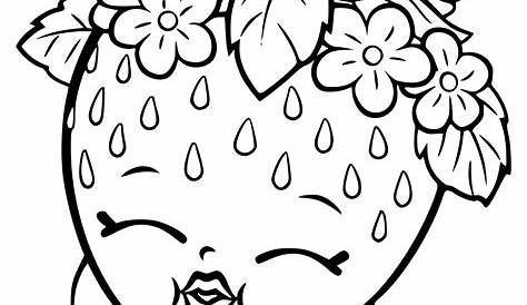 strawberry coloring pages printable