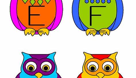 owl alphabet letters