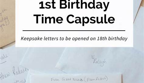 time capsule letter to child