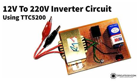 12V To 220V Inverter Circuit Using TTC5200 Power Transistor