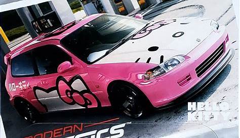 Hot Wheels Premium - Honda Civic Hatchback EG (Pink Hello Kitty) GJR00