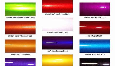 ppg metallic tones color chart