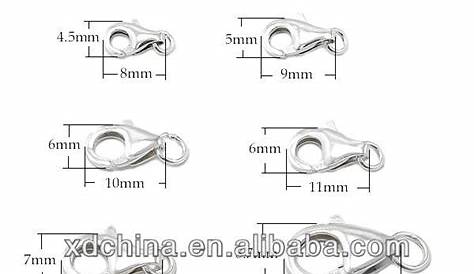 Xd P740 925 Sterling Silver 9mm Lobster Claw Clasps Wholesale - Buy