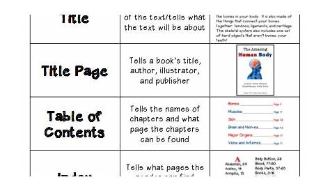 28+ Text Features Worksheet 5Th Grade Gif