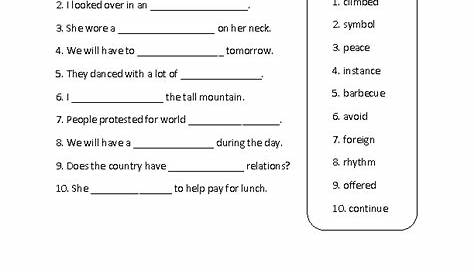 8th Grade Common Core | Language Worksheets