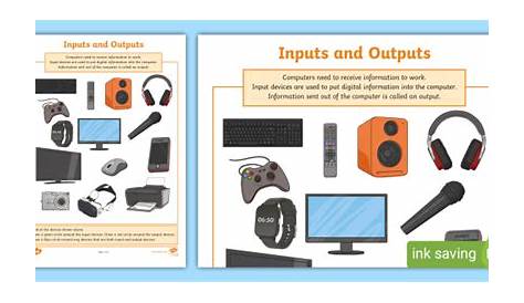 input and output worksheets