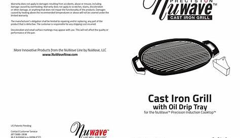NUWAVE CAST IRON GRILL USER MANUAL Pdf Download | ManualsLib