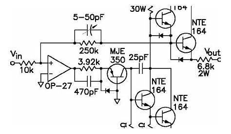 dc current amplifier circuit diagram