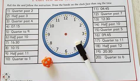 learning to tell the time online games