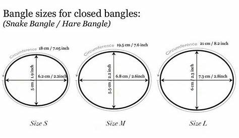 Oval closed bangle size chart | Bracelet size chart, Pink morganite