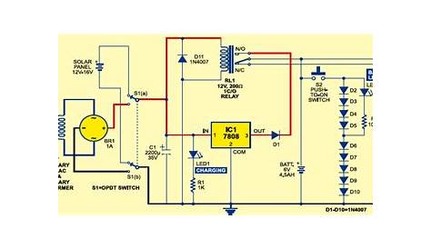 Solar Lighting System | Detailed Circuit Diagram Available