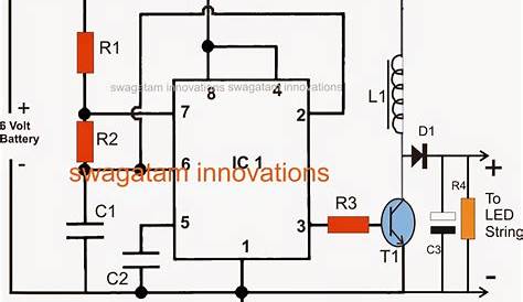 6v led emergency light circuit diagram