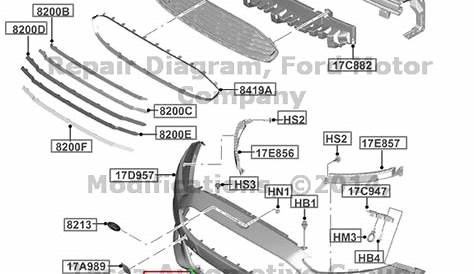 2014 ford fusion front bumper parts