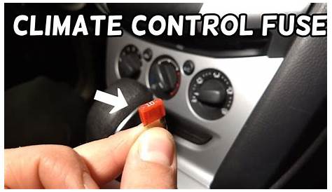 CLIMATE CONTROL FUSE LOCATION AND REPLACEMENT FORD FOCUS MK3 2012-2018