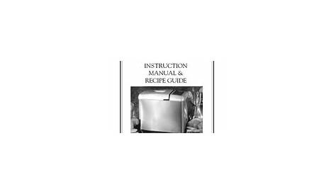 Breadman TR900S Manuals | ManualsLib