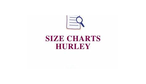 hurley size chart youth