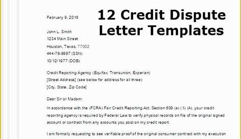 Free Sample Credit Repair Letters and Templates Of 609 Dispute Letter